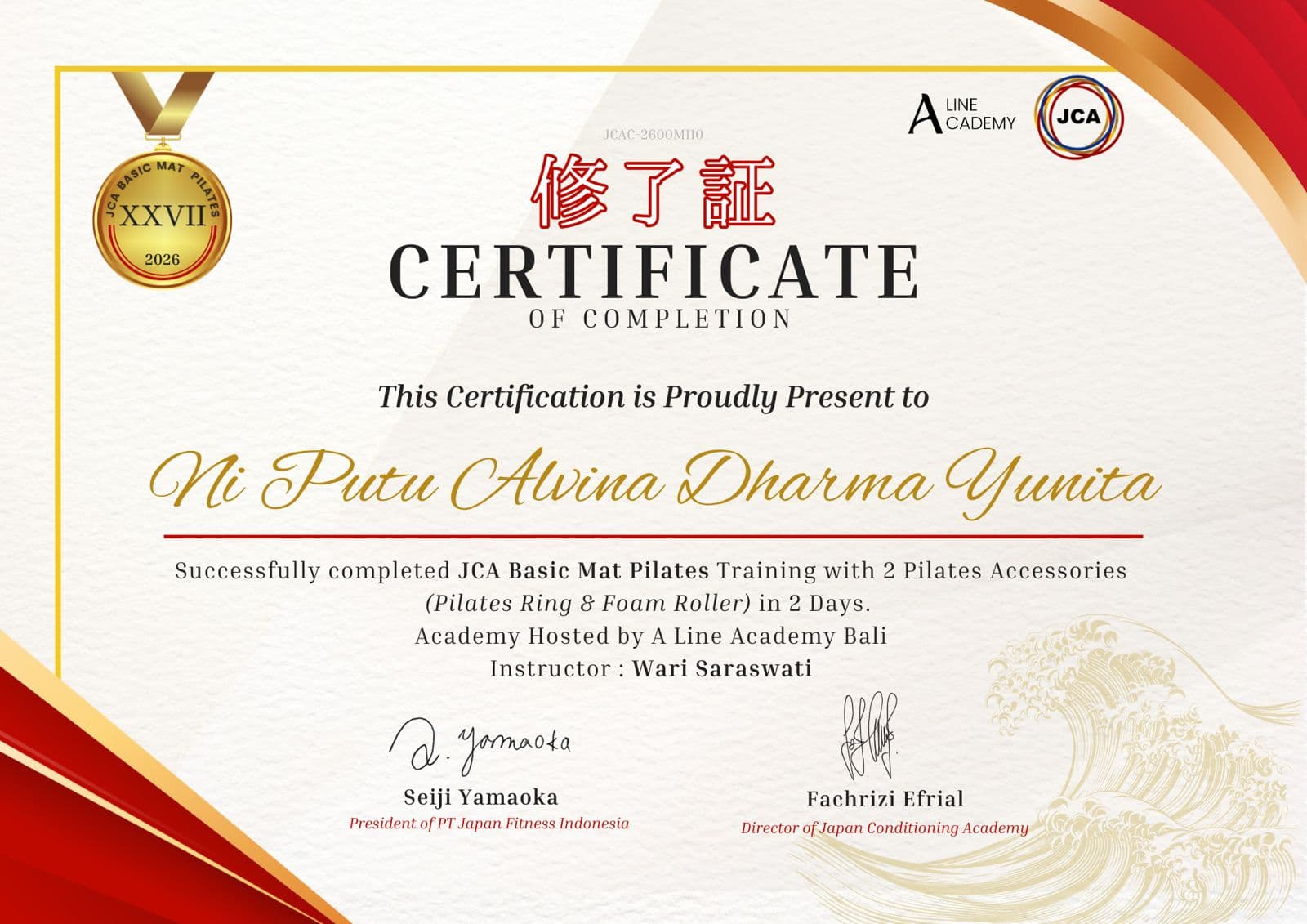 Basic Mat Pilates Training